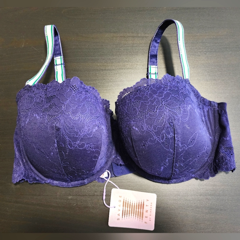 Savage X Fenty Navy Bra
